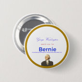 Washington voor Sanders Ronde Button 5,7 Cm (Voorkant /achterkant)