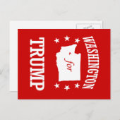 WASHINGTON VOOR TRUMP BRIEFKAART (Voorkant / Achterkant)