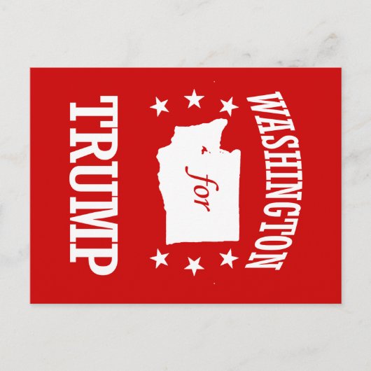 WASHINGTON VOOR TRUMP BRIEFKAART (Voorkant)