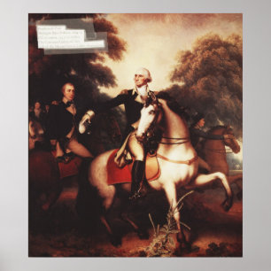 Washington Voor Yorktown door Rembrandt Peale Poster