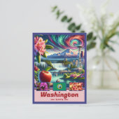 Washington vraagt zich af hoe iconisch landschappe briefkaart (Staand voorkant)