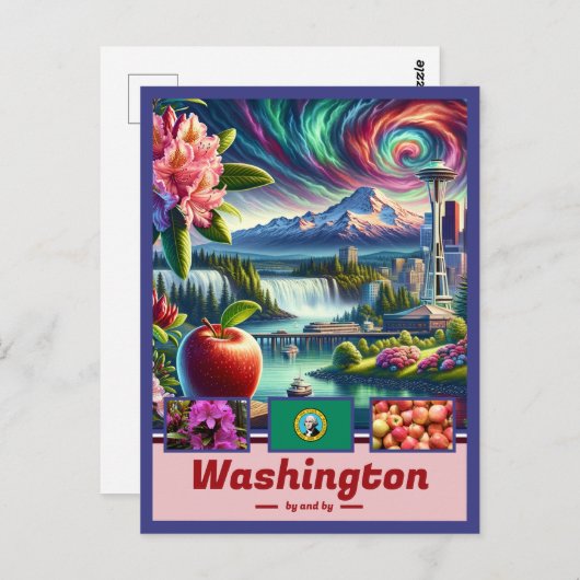 Washington vraagt zich af hoe iconisch landschappe briefkaart (Voorkant / Achterkant)