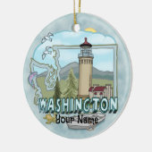 Washington Vuurtoren Ornament (Links)