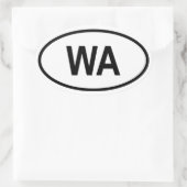 Washington WA Ovale Sticker (Tas)