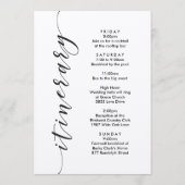 Washington Wedding Welcome Letter & Route Kaart (Achterkant)