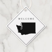 Washington welkomsttas cadeau Label, bruiloft week Bedankjes Labels (Voorkant)