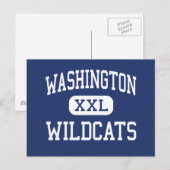 Washington - Wildcats - High - Pensacola Florida Briefkaart (Voorkant / Achterkant)