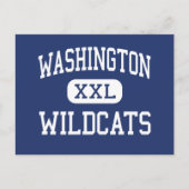 Washington - Wildcats - High - Pensacola Florida Briefkaart (Voorkant)