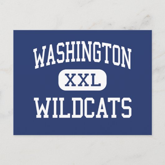 Washington - Wildcats - High - Pensacola Florida Briefkaart (Voorkant)