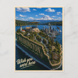 Washington   Wish You Were Here   State Serie Briefkaart