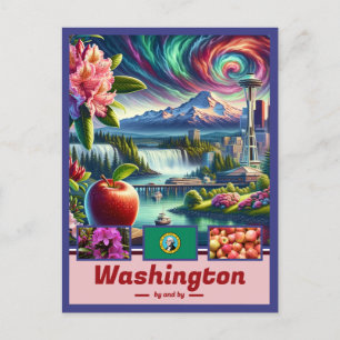 Washington Wonders Iconische Landschappen Briefkaart