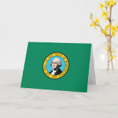 Washingtoniaanse vlag, Vlag van Washington Kaart (Gele Bloem)