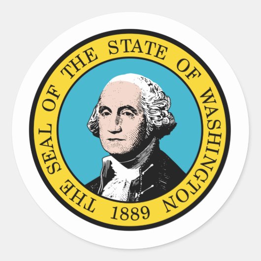 Washingtonian Seal, Zegel van Washington Sticker (Voorkant)