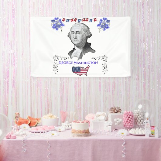Washington's Bijdrage Spandoek (Feest)