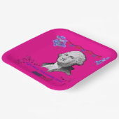 Washington's Contribution deep pink Papieren Bordje (Gebogen)