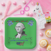 Washington's Contribution kelly green Papieren Bordje (Feest)