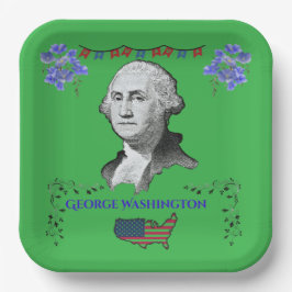 Washington's Contribution kelly green  Papieren Bordje