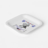 Washington's Contribution Papieren Bordje (Gebogen)