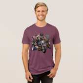 Washington's Founding Fathers Motorbende 250e Rid Tri-Blend Shirt (Voorkant volledig)