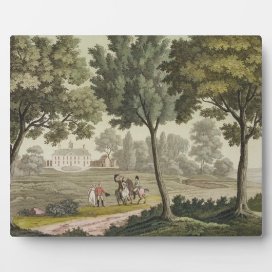 Washington's huis op Mount Vernon, van Le Costu Fotoplaat (Voorkant)