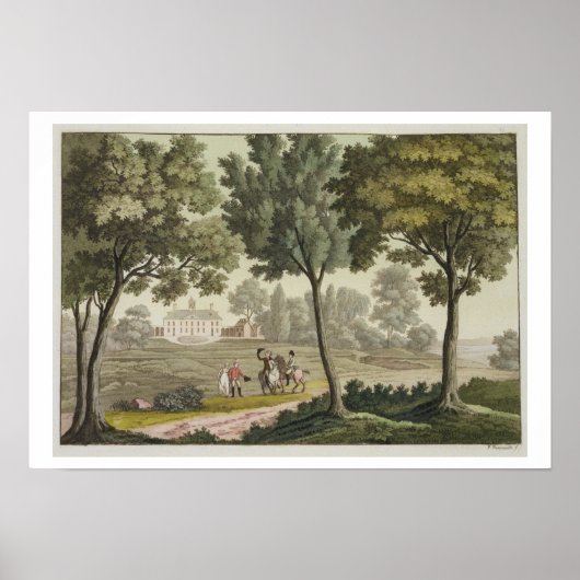 Washington's huis op Mount Vernon, van Le Costu Poster (Voorkant)