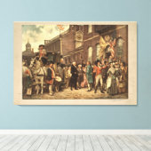 Washington's Inauguration in Philadelphia Canvas Afdruk (Insitu (Houten vloer))