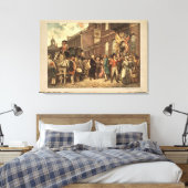 Washington's Inauguration in Philadelphia Canvas Afdruk (Insitu (Slaapkamer))