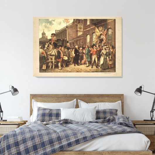 Washington's Inauguration in Philadelphia Canvas Afdruk (Insitu (Slaapkamer))