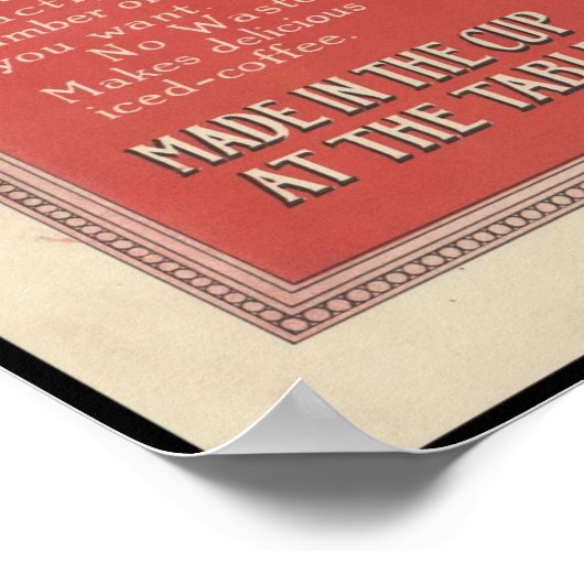 Washington's koffie poster (Hoek)