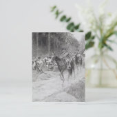 Washington's Retreat van Great Meadows Briefkaart (Staand voorkant)