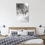 Washington's Retreat van Great Meadows Canvas Afdruk (Insitu (Slaapkamer))