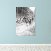 Washington's Retreat van Great Meadows Canvas Afdruk (Insitu (Houten vloer))