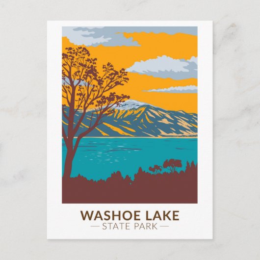 Washoe Lake State Park Nevada  Briefkaart (Voorkant)