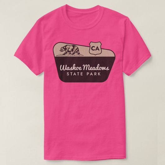 Washoe Meadows State Park California Welkomstbord T-shirt (Design voorkant)