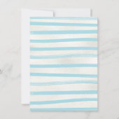 Washokken Poolparty Verjaardag Kaart (Achterkant)