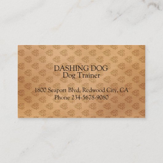 washond visitekaartje (Achterkant)