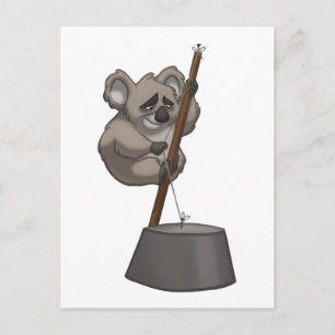 Washtub-Playin" Koala Briefkaart