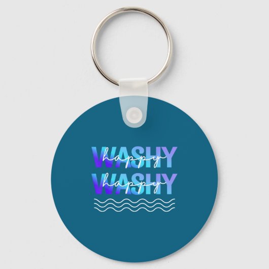 Washy Washy Funny Ship Washy Washy Cruise  Sleutelhanger (Voorkant)