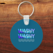 Washy Washy Funny Ship Washy Washy Cruise  Sleutelhanger (Voorkant)