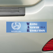 WASIA-Bumpersticker (blauw) Bumpersticker (Op auto)