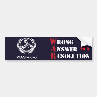 WASIA-Bumpersticker (zwart) Bumpersticker