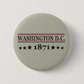 wasington dc ronde button 5,7 cm (Voorkant)