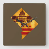 wasington dc vierkante klok (Voorkant)