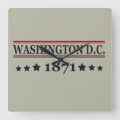 wasington dc vierkante klok (Voorkant)