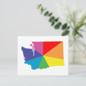 wasington kleurburst kaart (Staand voorkant)