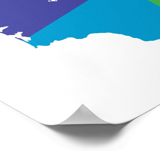 wasington kleurburst poster (Hoek)