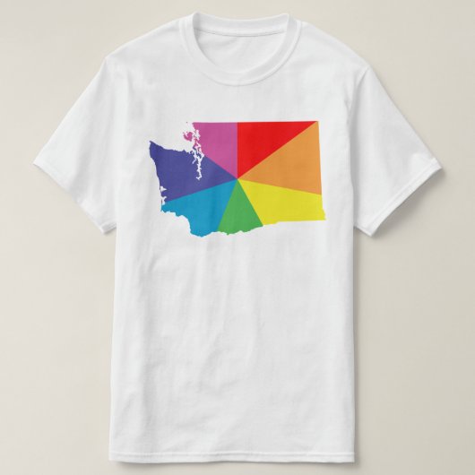 wasington kleurburst t-shirt (Design voorkant)