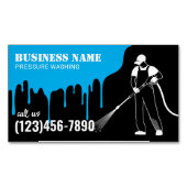 Wasinrichting onder druk magnetisch visitekaartje (Voorkant)