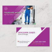 Wasinrichting onder druk visitekaartje (Voorkant / Achterkant)