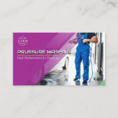 Wasinrichting onder druk visitekaartje (Voorkant)